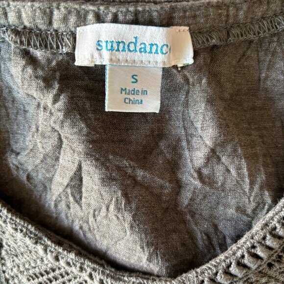 Sundance Top Blouse Size Small Boho Royal Rosie Crinkled Long Sleeve - Picture 7 of 9